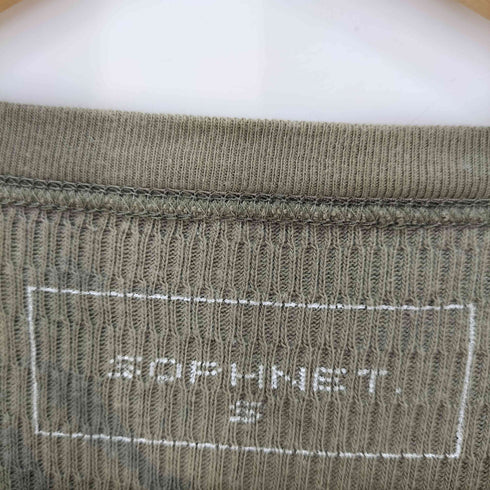 ソフネット SOPHNET. カモ柄 サーマル ロングスリーブ カットソー Y2K メンズ JPN:S