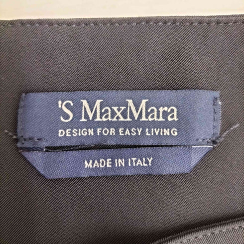 エスマックスマーラ S Max Mara イタリア製 センタープリーツ タイトスカート レディース J40
