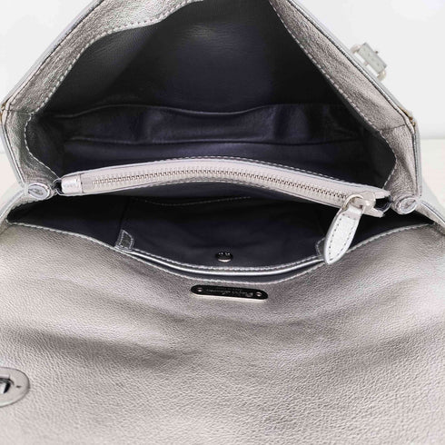 ラルフローレン RALPH LAUREN シルバー リッキー チェーン ワンショルダーバッグ チャーム付 レディース