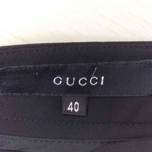 グッチ GUCCI イタリア製 センタープレス スラックス パンツ レディース EUR:40-42