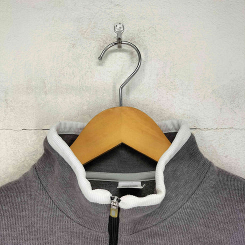 クレージュ courreges ロゴ刺繍 ハーフジップ スリット スウェット レディース 38