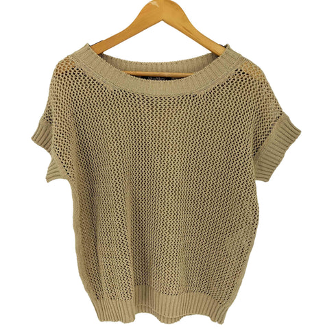 マックスマーラステュディオ MAX MARA STUDIO 半袖 コットン メッシュ サマーニット レディース import:M