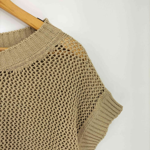 マックスマーラステュディオ MAX MARA STUDIO 半袖 コットン メッシュ サマーニット レディース import:M
