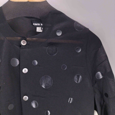 ジュンヤワタナベコムデギャルソン JUNYA WATANABE COMME des GARCONS 26SS ドットプリントアシンメトリーカーディガン レディース S