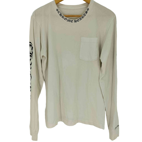 クロムハーツ CHROME HEARTS ネックロゴ ロングスリーブ 長袖Tシャツ ロンT メンズ JPN:M