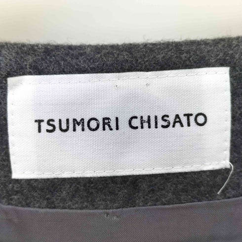 ツモリチサト TSUMORI CHISATO カシミヤ混 ウール半袖ワンピース レディース 2