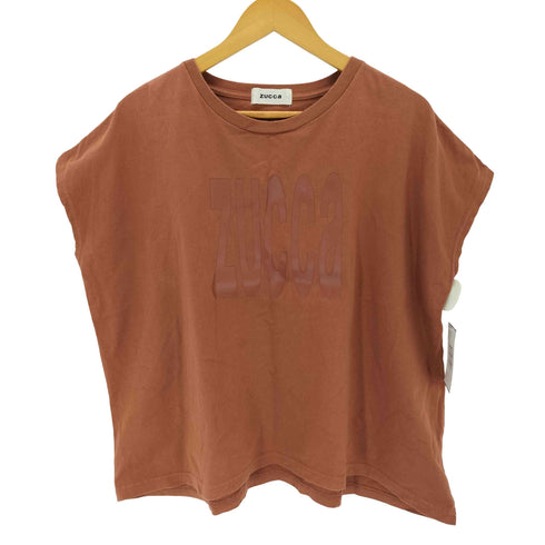 ズッカ ZUCCa ロゴプリント 半袖ワイドカットソー レディース M
