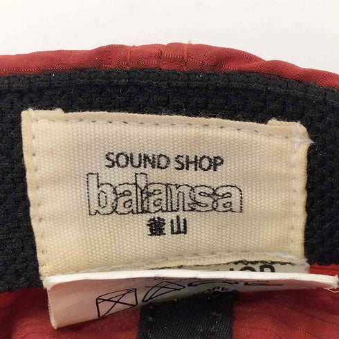SOUND SHOP BALANSA SOUND DEALERロゴ刺繍 ナイロンキャップ メンズ