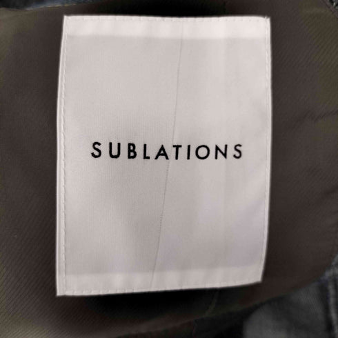 サブレーションズ SUBLATIONS DENIM DOCKING TAILORED VEST デニムドッキング テーラードベスト メンズ 2
