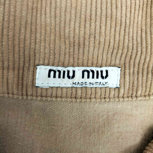 ミュウミュウ miu miu コーデュロイジャケット レディース S