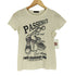 CHAMI CHAMI Y2K クルーネックプリントデザイン ラインストーン Tシャツ レディース JPN:M