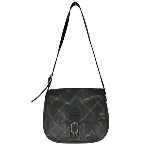 ロンシャン LONGCHAMP OLD レザーショルダーバック レディース
