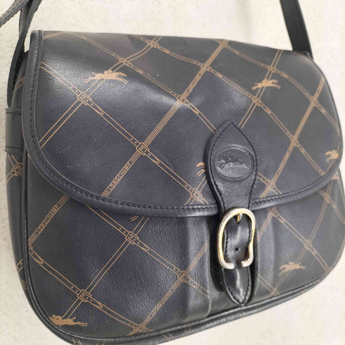 ロンシャン LONGCHAMP OLD レザーショルダーバック レディース