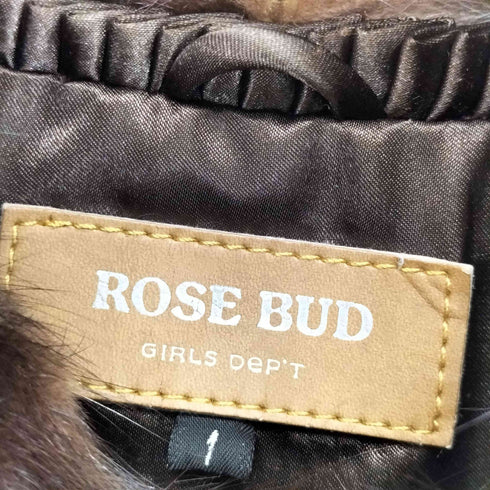 ローズバッド ROSE BUD real mink fur jacket リアルミンクファージャケット レディース JPN:1