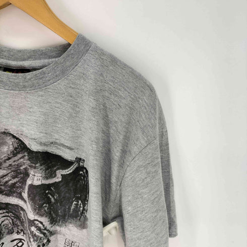 万里の長城 両面プリント S/S Tシャツ メンズ 4XL