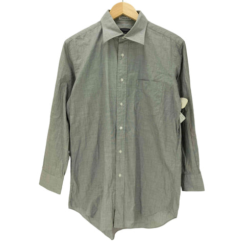 バーバリーロンドン BURBERRY LONDON 100/2 pure cotton L/S レギュラーカラー ブロード ドレス シャツ メンズ import:L