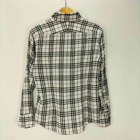 バーバリーブラックレーベル BURBERRY BLACK LABEL Nova Check Dress Shirt ホースロゴ刺繍 ノバチェック L/S フランネル ドレス シャツ メンズ 2