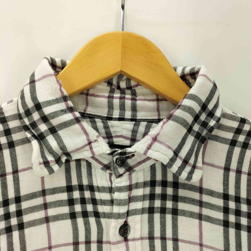 バーバリーブラックレーベル BURBERRY BLACK LABEL Nova Check Dress Shirt ホースロゴ刺繍 ノバチェック L/S フランネル ドレス シャツ メンズ 2