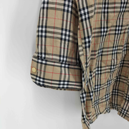 バーバリーズ BURBERRYS 80-90S OLD Nova Check Dress Shirt ホースロゴ刺繍 ノバチェック L/S ドレス シャツ メンズ import:M
