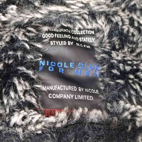 ニコルクラブフォーメン NICOLE CLUB FOR MEN フェイク ムートン ファー ジャケット Y2K メンズ JPN:50
