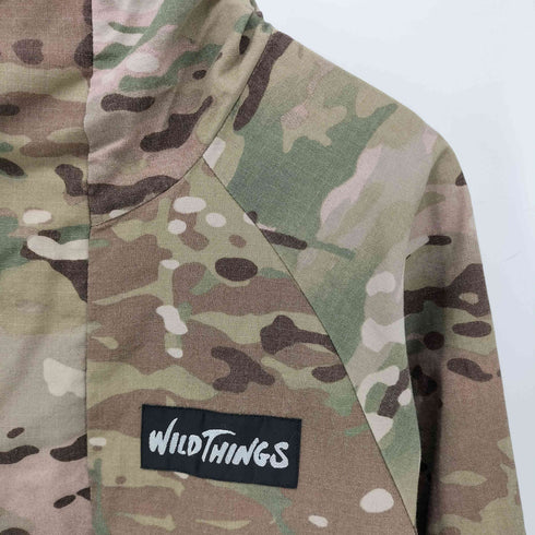 ワイルドシングス WILD THINGS マルチカム リップストップ 裏地メッシュ ダブルジップ マウンテン パーカー メンズ import:XS