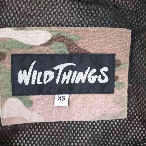 ワイルドシングス WILD THINGS マルチカム リップストップ 裏地メッシュ ダブルジップ マウンテン パーカー メンズ import:XS