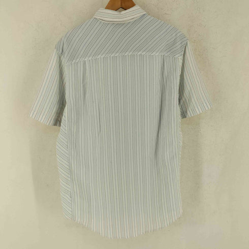 クイックシルバー Quiksilver REGULAR FIT レギュラー フィット ストライプ 半袖 シャツ Y2K メンズ L