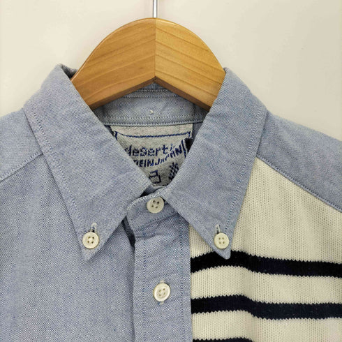 DESERTIC ニットドッキングボタンダウン半袖シャツ メンズ MAN2