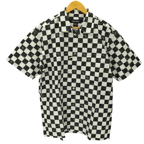 SC subculture サブカルチャー 24SS CHECKERED FLAG SHIRT コットン S/S チェッカード フラッグ 開襟 オープンカラー シャツ メンズ JPN:3
