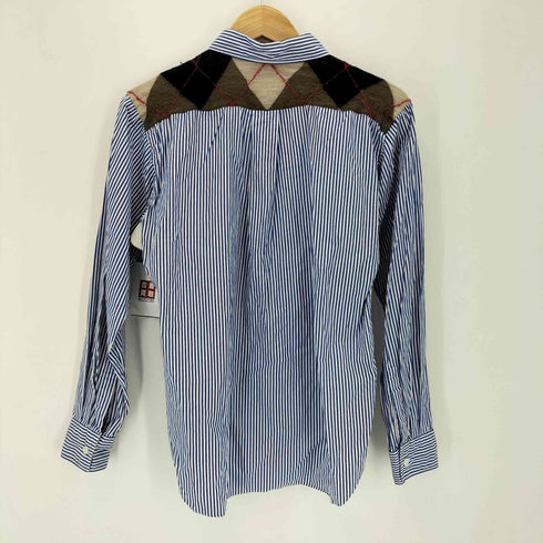 コムデギャルソンオムドゥ COMME des GARCONS HOMME DEUX AD2013 アーガイルドッキングストライプシャツ メンズ HIROKO TAKAHASHI