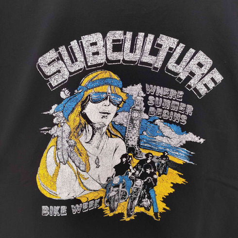 SC subculture サブカルチャー 24SS WHERESUMMERBEGINS T-SHIRT BLACK サブカルチャー Tシャツ ブラック メンズ JPN:1