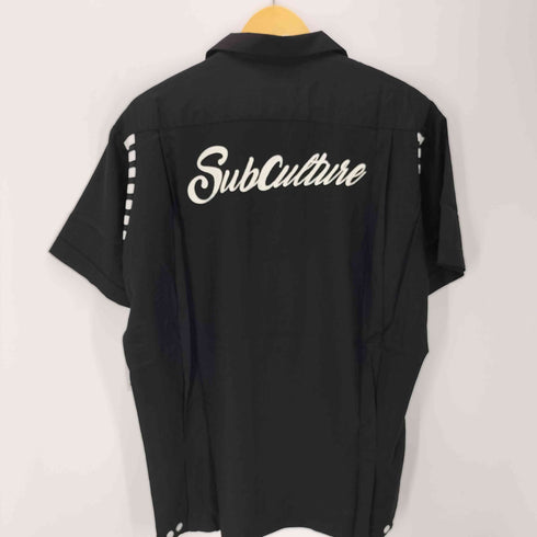 SC subculture サブカルチャー 24SS BOWLING SHIRT BLACK S/S ボーリング レーヨン シャツ メンズ JPN:2