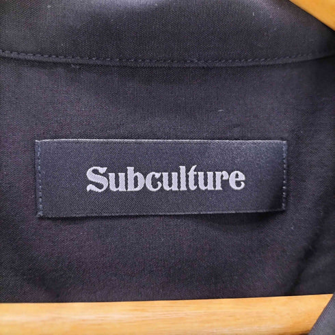 SC subculture サブカルチャー 24SS BOWLING SHIRT BLACK S/S ボーリング レーヨン シャツ メンズ JPN:2
