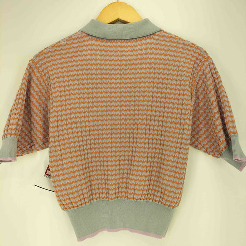 ビームスハート BEAMS HEART 25ss マルチジャカード ニットポロ レディース ONE SIZE