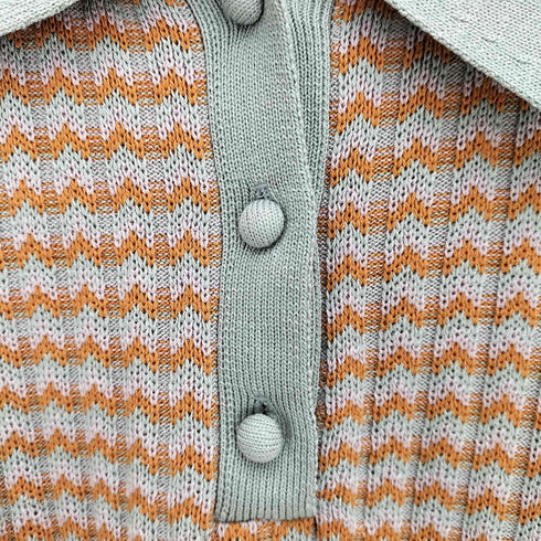 ビームスハート BEAMS HEART 25ss マルチジャカード ニットポロ レディース ONE SIZE
