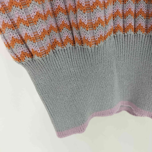ビームスハート BEAMS HEART 25ss マルチジャカード ニットポロ レディース ONE SIZE