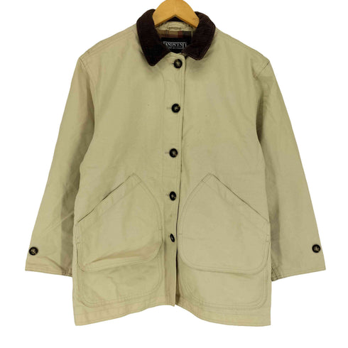 ランズエンド LANDS END 襟コーデュロイ ハンティングジャケット レディース JPN:S