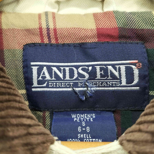 ランズエンド LANDS END 襟コーデュロイ ハンティングジャケット レディース JPN:S