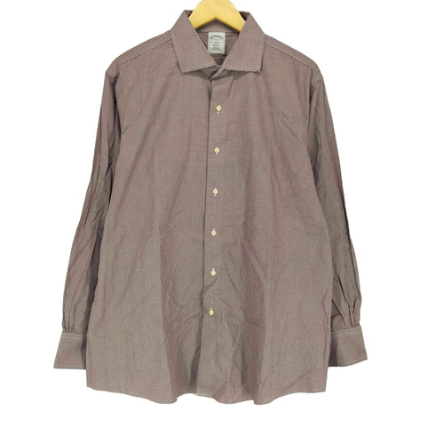 ブルックスブラザーズ BROOKS BROTHERS REGENT 千鳥柄 ロングスリーブ シャツ メンズ 17
