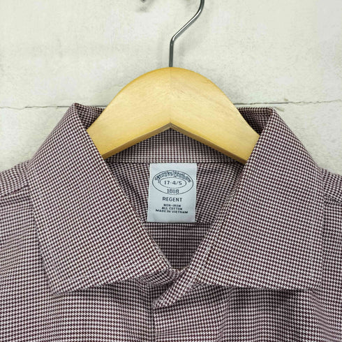 ブルックスブラザーズ BROOKS BROTHERS REGENT 千鳥柄 ロングスリーブ シャツ メンズ 17