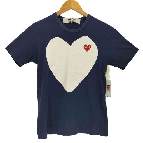 プレイコムデギャルソン PLAY COMME des GARCONS SOLID HEART LOGO TEE ハートワッペン クルーネックTシャツ レディース S