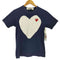 プレイコムデギャルソン PLAY COMME des GARCONS SOLID HEART LOGO TEE ハートワッペン クルーネックTシャツ レディース S