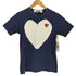 プレイコムデギャルソン PLAY COMME des GARCONS SOLID HEART LOGO TEE ハートワッペン クルーネックTシャツ レディース S