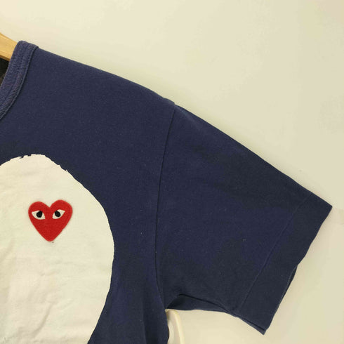 プレイコムデギャルソン PLAY COMME des GARCONS SOLID HEART LOGO TEE ハートワッペン クルーネックTシャツ レディース S