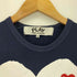 プレイコムデギャルソン PLAY COMME des GARCONS SOLID HEART LOGO TEE ハートワッペン クルーネックTシャツ レディース S