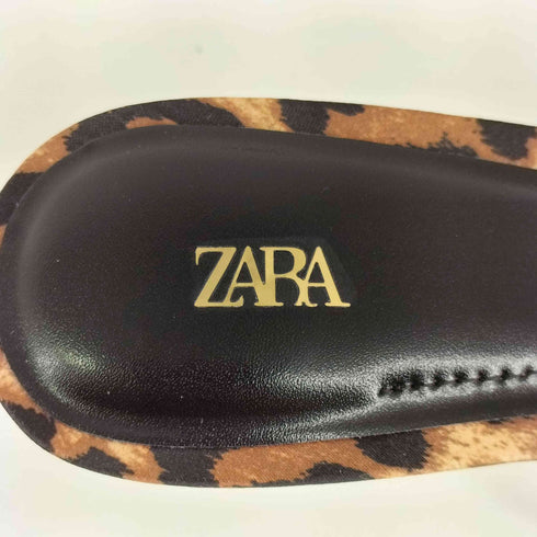 ザラ ZARA プリントハイヒールサンダル レオパード レディース EUR:36