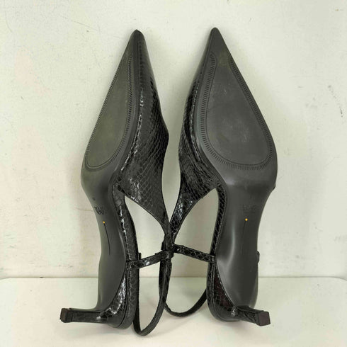 ザラ ZARA レザー スリングバッグパンプス レディース EUR:36