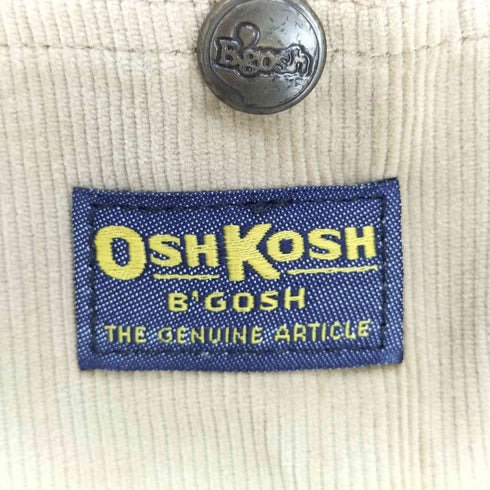 オシュコシュ OSHKOSH 70s デッドストック B’Gosh USA製 42TALON 細畝 コーデュロイ オーバーオール メンズ 29 33