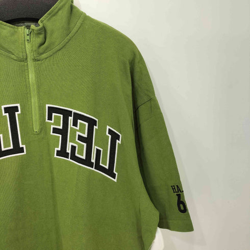 レフラー Leflah ハーフジップ アーチロゴ 半袖 Tシャツ メンズ JPN:XXL