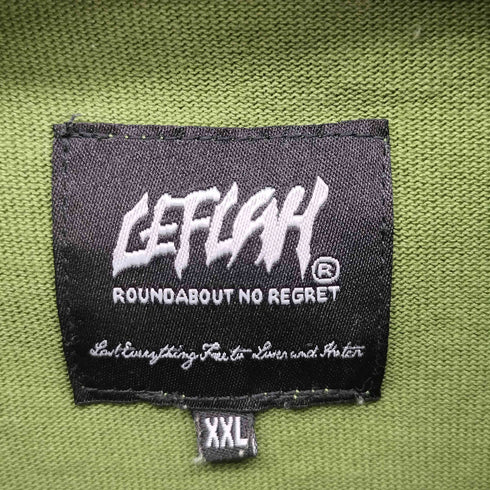 レフラー Leflah ハーフジップ アーチロゴ 半袖 Tシャツ メンズ JPN:XXL